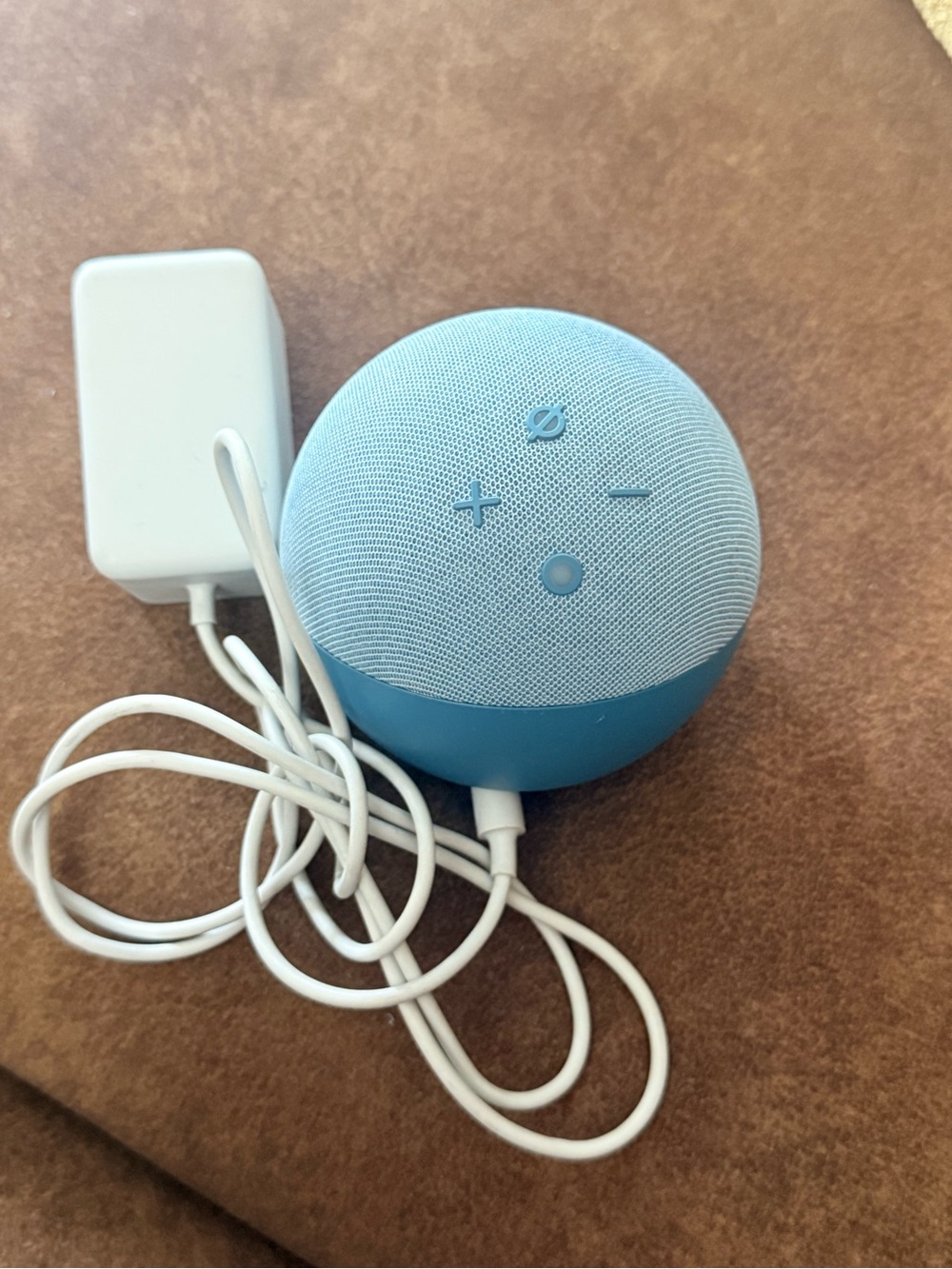 Amazon Echo Dot Smart Speaker in Light Blue